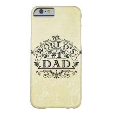 World's Number One Dad Vintage Flourish Barely There iPhone 6 Case