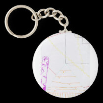 Worlds of shape and pattern keychains