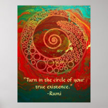 Worlds of Wonder-Rumi and Poetic Art Print