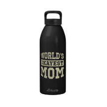 World's Okayest Mom Water Bottles