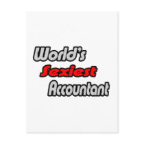 World's Sexiest Accountant postcards