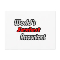 World's Sexiest Accountant postcards