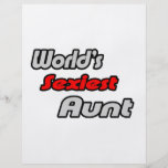 World's Sexiest Aunt Full Color Flyer