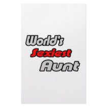 World's Sexiest Aunt Stationery Paper
