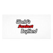 World's Sexiest Boyfriend photo cards by Boyfriend_Shirts World's Sexiest Boyfriend photo cards