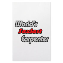 World's Sexiest Carpenter stationery