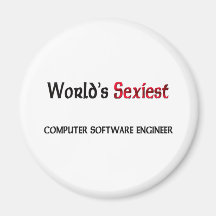 World's Sexiest Computer Software Engineer Fridge Magnet