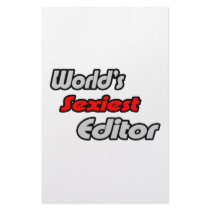 World's Sexiest Editor stationery by Editor_Shirts World's Sexiest Editor stationery