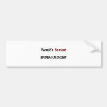 World's Sexiest Epidemiologist Bumper Stickers
