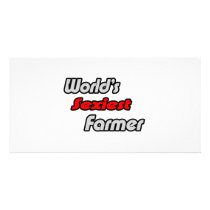 World's Sexiest Farmer photo cards by Farmer_Shirts World's Sexiest Farmer photo cards