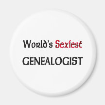 World's Sexiest Genealogist Refrigerator Magnets