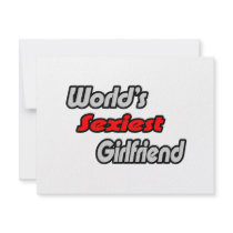 World's Sexiest Girlfriend invitations by Girlfriend_Shirts World's Sexiest Girlfriend invitations