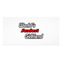 World's Sexiest Girlfriend photo cards by Girlfriend_Shirts World's Sexiest Girlfriend photo cards