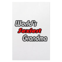 World's Sexiest Grandma stationery by Proud_Grandma_Shirts World's Sexiest Grandma stationery