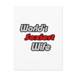 World's Sexiest Wife postcards