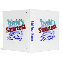 Worlds Smartest Brother binders