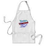 World's Smartest Dad aprons