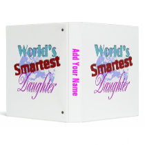 Worlds Smartest Daughter binders