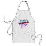 World's Smartest Girl aprons
