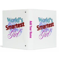 Worlds Smartest Girl binders