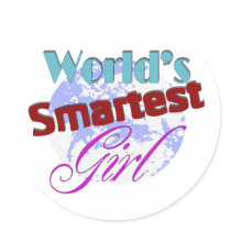 World's Smartest Girl stickers by DonnaGrayson World's Smartest Girl stickers
