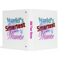 Worlds Smartest Woman binders