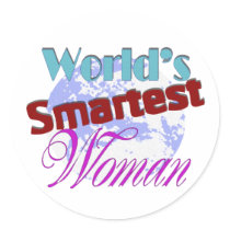 worlds smartest woman stickers