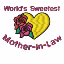 Worlds Sweetest Mother-In-Law Embroidered Shirt embroidered shirts