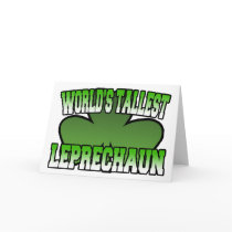World's Tallest Leprechaun Greeting Card by irish_shirts World's Tallest Leprechaun Greeting Card