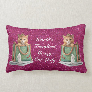 cat lady pillow