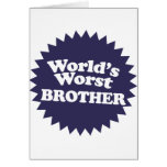 World's Worst Brother cards