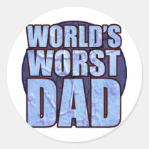 World's Worst Dad stickers