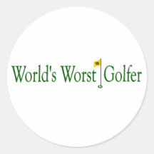 World'S Worst Golfer Stickers