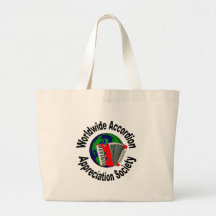 Worldwide Accordion Appreciation Society Canvas Bags