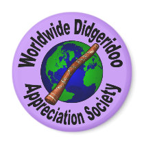 Worldwide Didgeridoo Appreciation Society Fridge Magnets