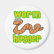Worm Hugger Fridge Magnet