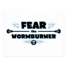 Wormburner - blue postcards