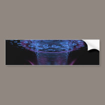 Wormhole Abstract Fractal Design bumper stickers