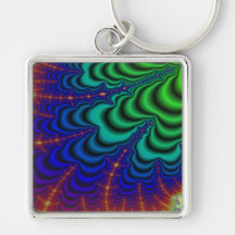 Wormhole Fractal, Space Tube Keychain