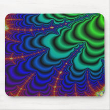 Wormhole Fractal, Space Tube Mouse Pad