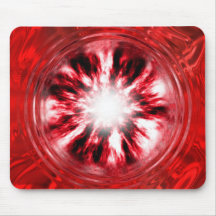 wormhole metálico rojo alfombrilla de ratón