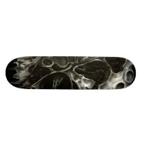 skull, lizard, bones, art, abstract, goth, dark, artsprojekt, Skateboard with custom graphic design