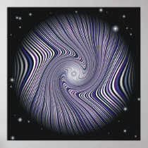 Wormhole Trip Optical Illusion Poster