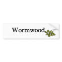 Wormwood Bumper Sticker bumper stickers by Drinking_Shirts Wormwood Bumper Sticker bumper stickers
