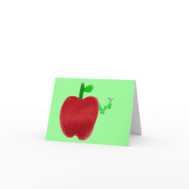 Wormy Apple cards by SeaAngel Wormy Apple cards