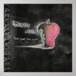 Wormy Apple Cover Art Poster posters
