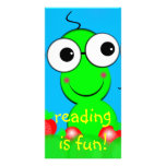 Wormy Designed Book Mark Picture Card