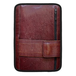 Worn Leather Zip Pocket Effect For Macbook Air 13