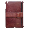 Worn Leather Zip Pocket Effect on Mini iPad Case Case For The iPad Mini