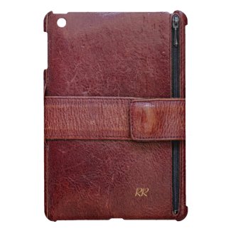 Worn Leather personal organizer effect on Mini iPad Case for business executives and professionals